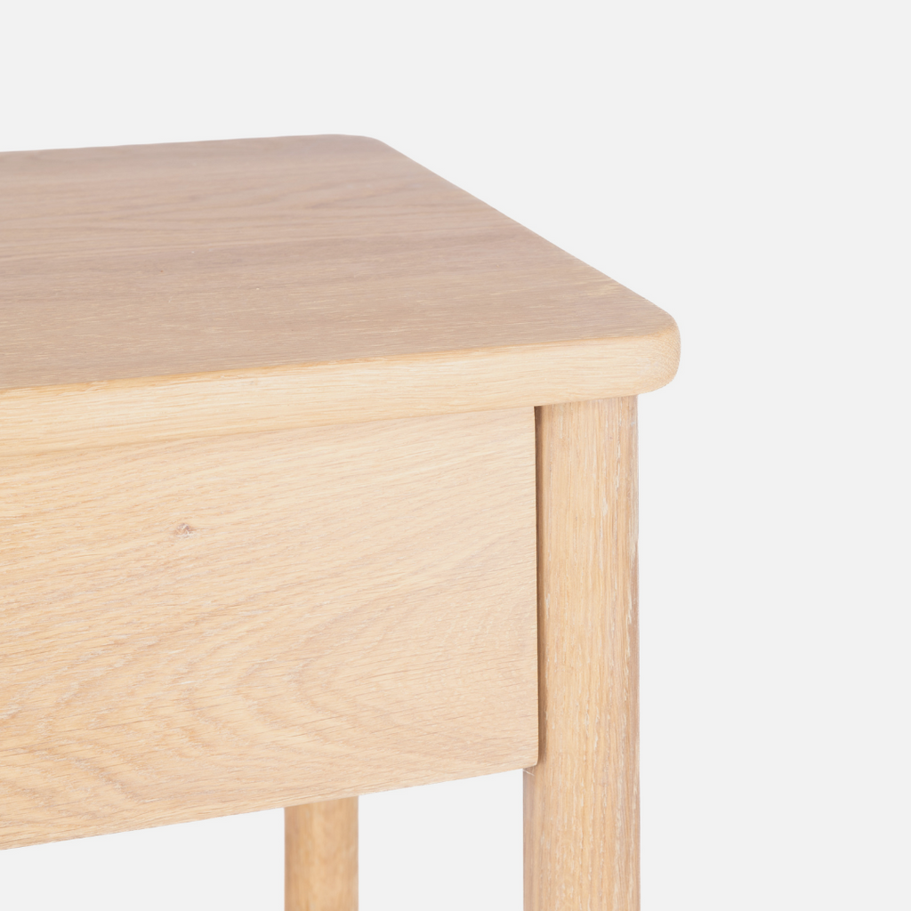 Scalla Oak Bedside Table - Natural