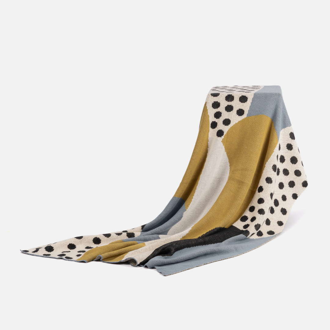 Cotton Throw - Multi Colour Dots