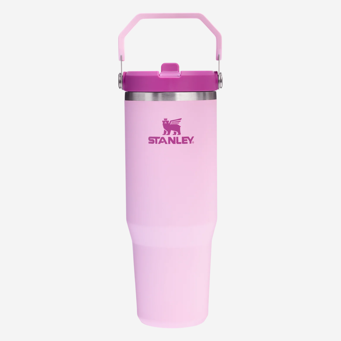 The IceFlow Flip Straw Water Bottle 890ml - Cherry Blossom