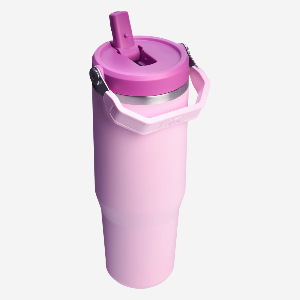 The IceFlow Flip Straw Water Bottle 890ml - Cherry Blossom