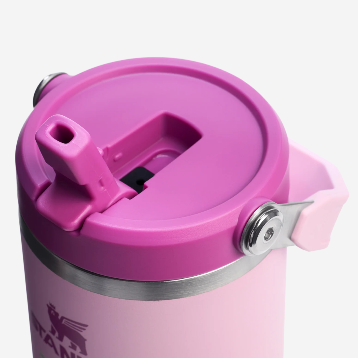 The IceFlow Flip Straw Water Bottle 890ml - Cherry Blossom