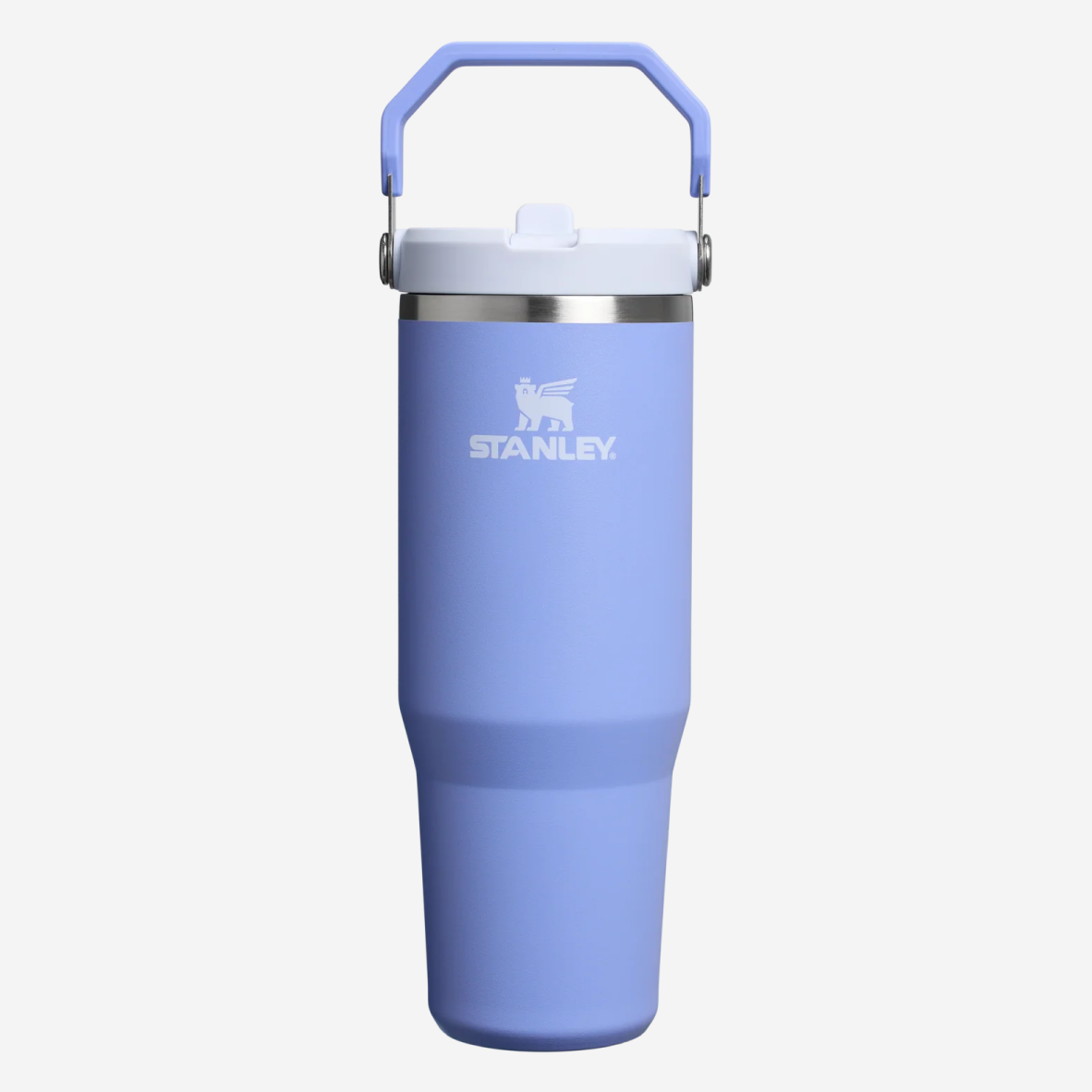 The IceFlow Flip Straw Water Bottle 890ml - Hydrangea