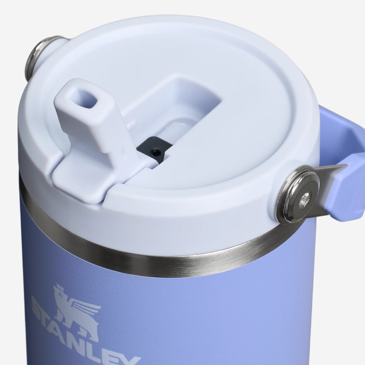 The IceFlow Flip Straw Water Bottle 890ml - Hydrangea