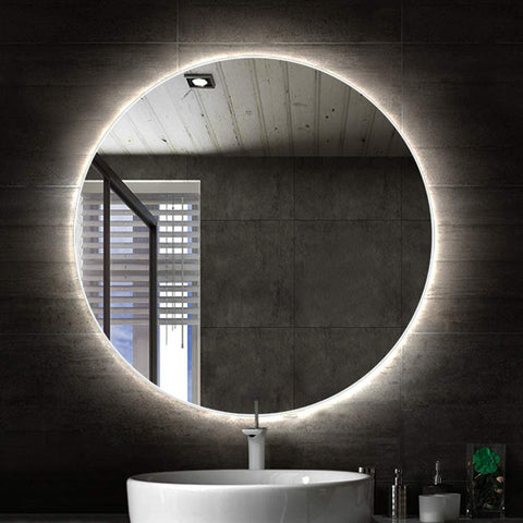 Float Frameless Round Mirror