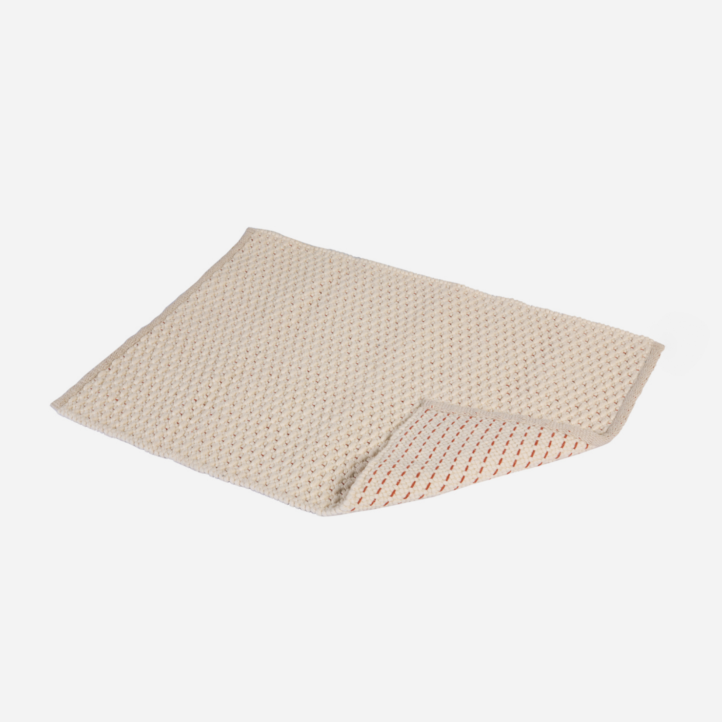 Fancy Twill Rug - Terra Cotta Pinstripe