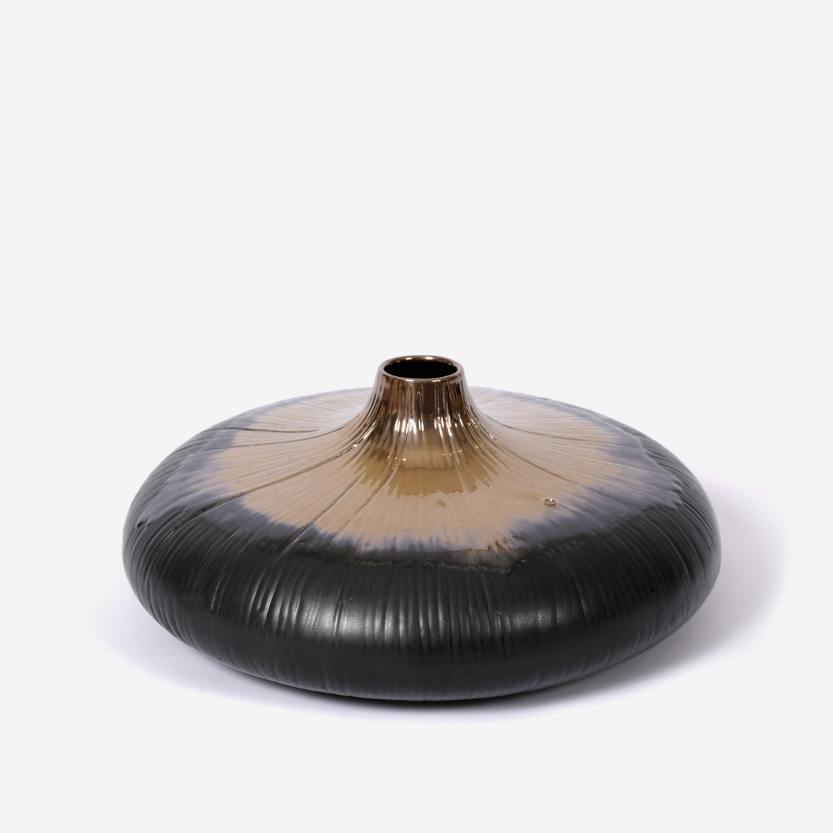Earth Vase - Black & Bronze
