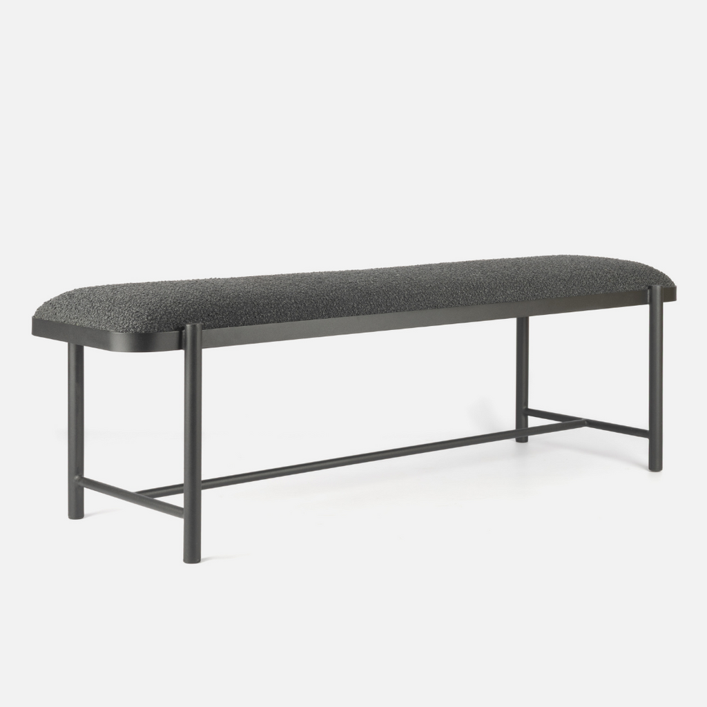 Malmo Bench + Oslo Headboard Combo - Midnight