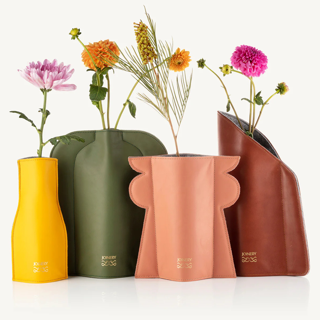 Waterfall Vase - Green + Light Grey