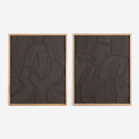 GridLock Textured Wall Art - Set of Two