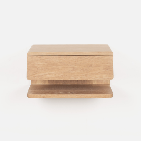 Heritage Floating Bedside Table - Light Oak