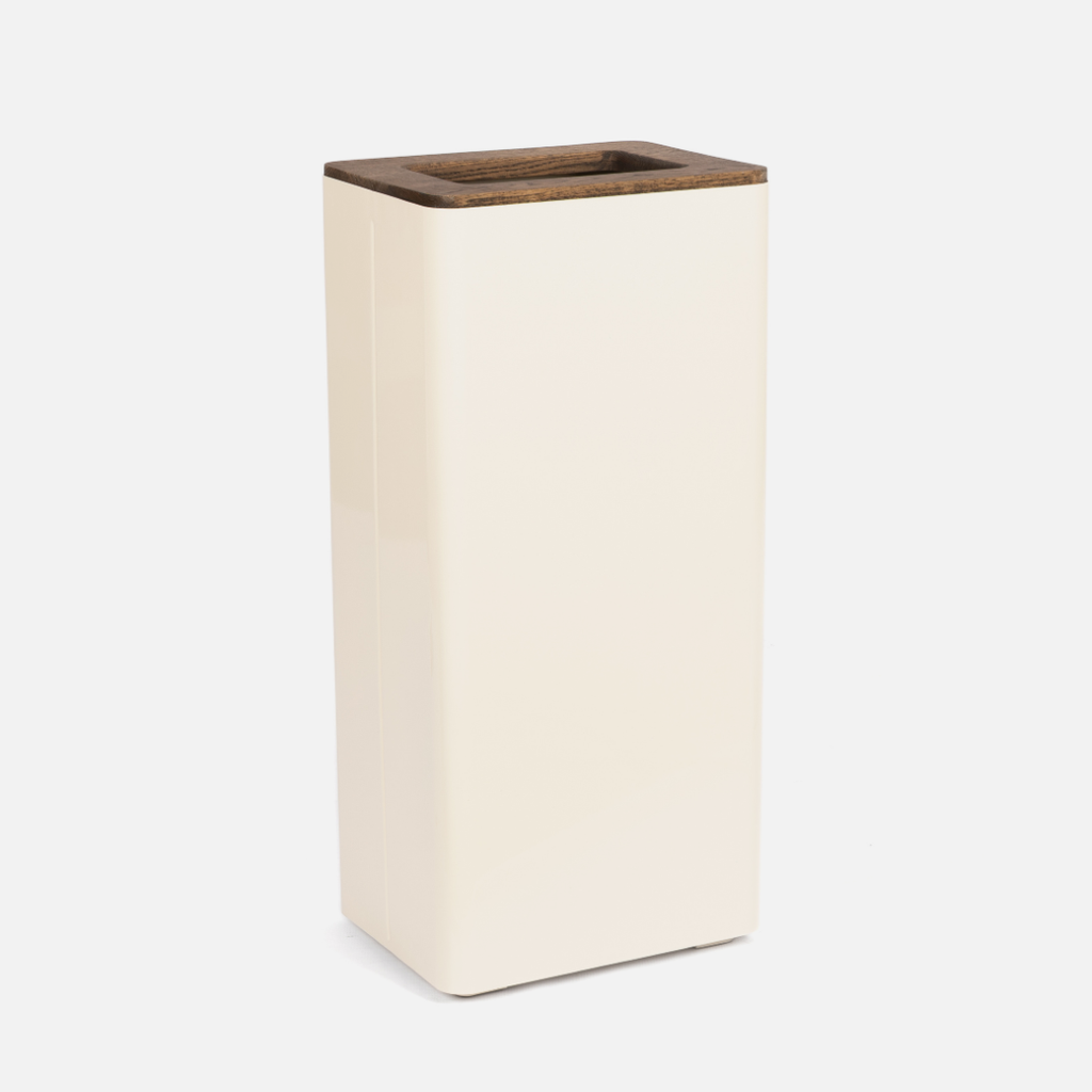 Lacuna Tall Bin - Cream / Dark Oak