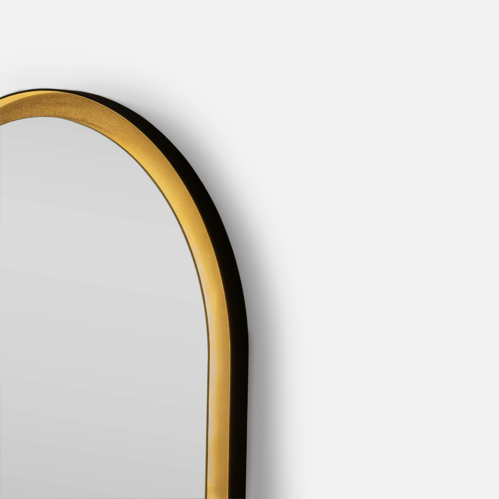 Halo Deep Frame Steel Pill Mirror