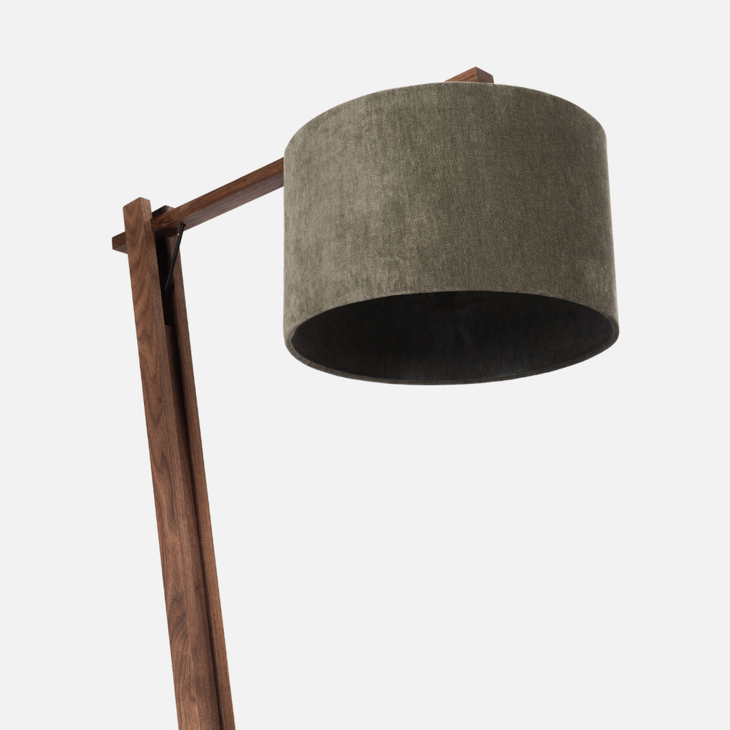 Tetsu Floor Lamp - Walnut / Olive