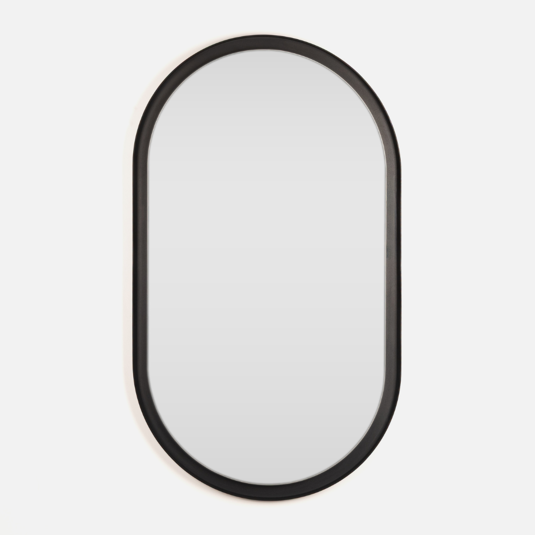 Halo Deep Frame Steel Pill Mirror