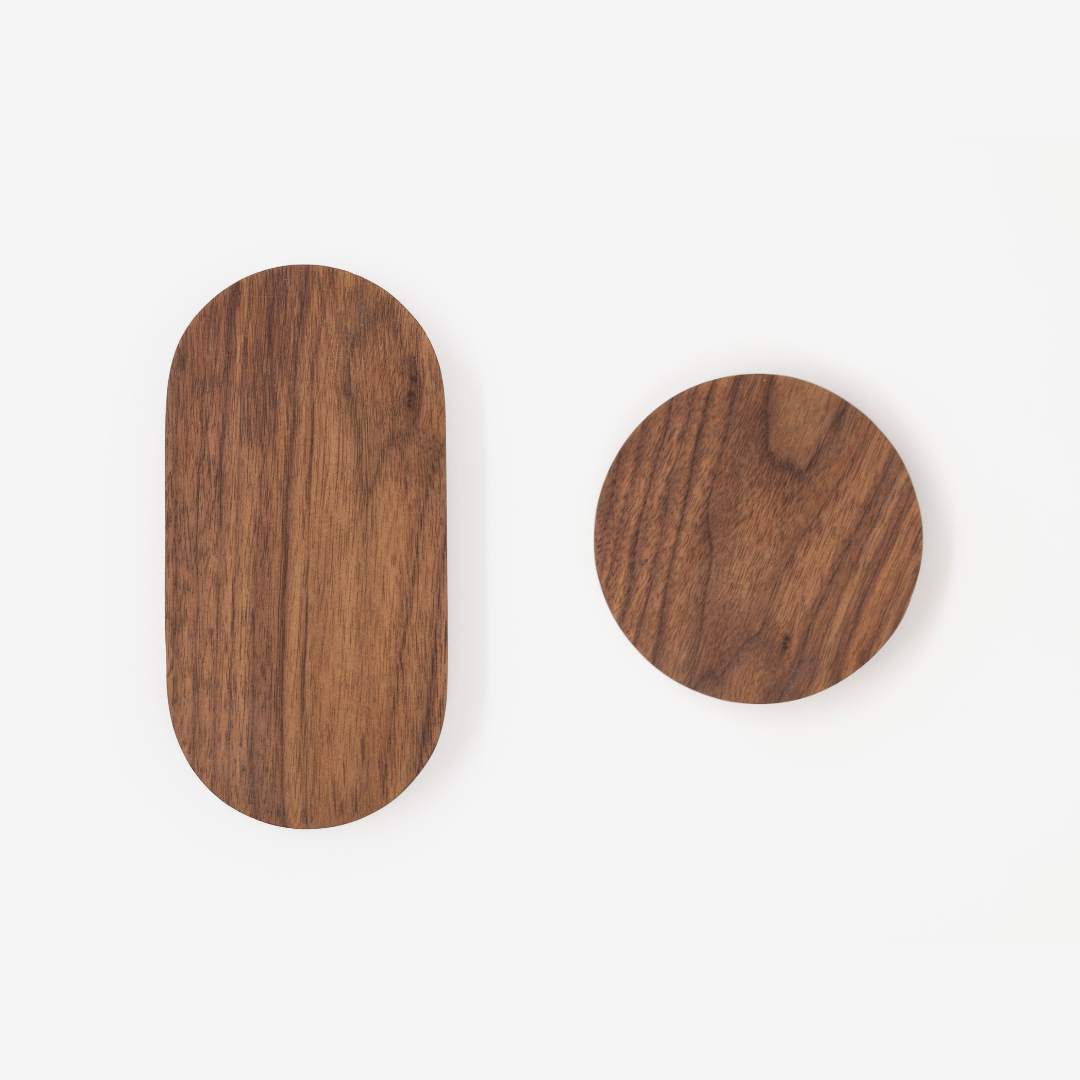'Oh Hey' Wall Hooks - Solid Walnut