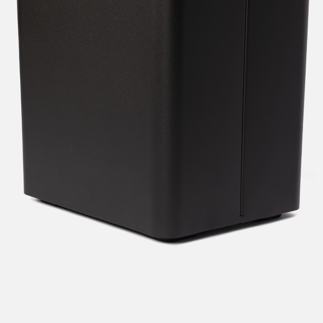 Lacuna Tall Bin - Black / Dark Oak