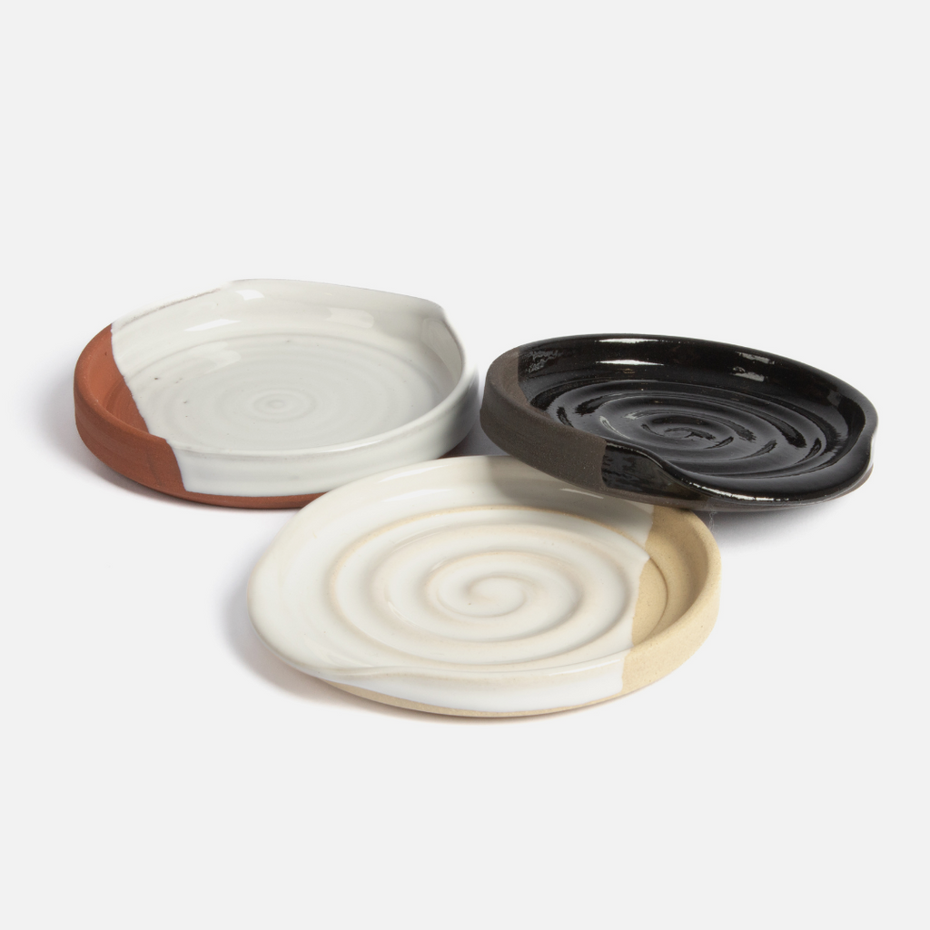 Teton Spoon Rest - Beige & White