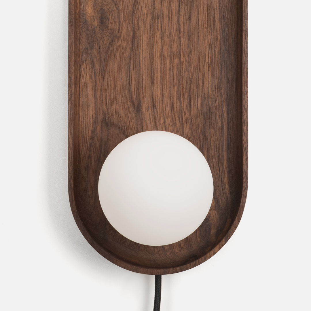 Luna Wall Lamp - Walnut