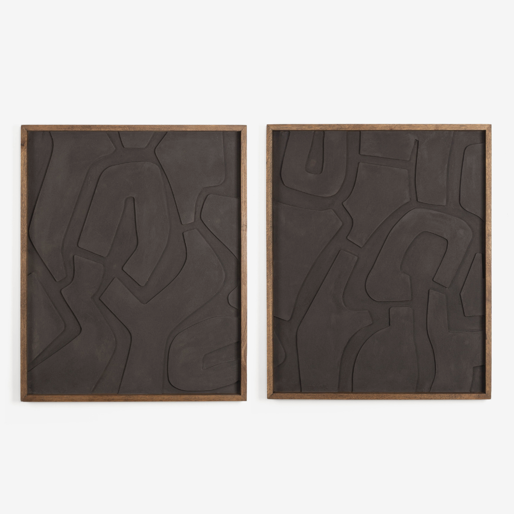 GridLock Textured Wall Art - Set of Two