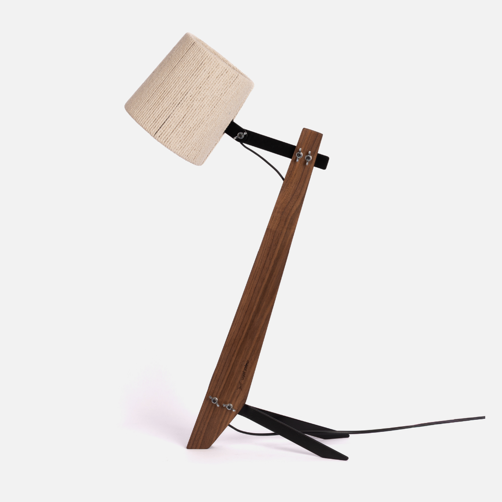 Industrial Desk Lamp - Walnut