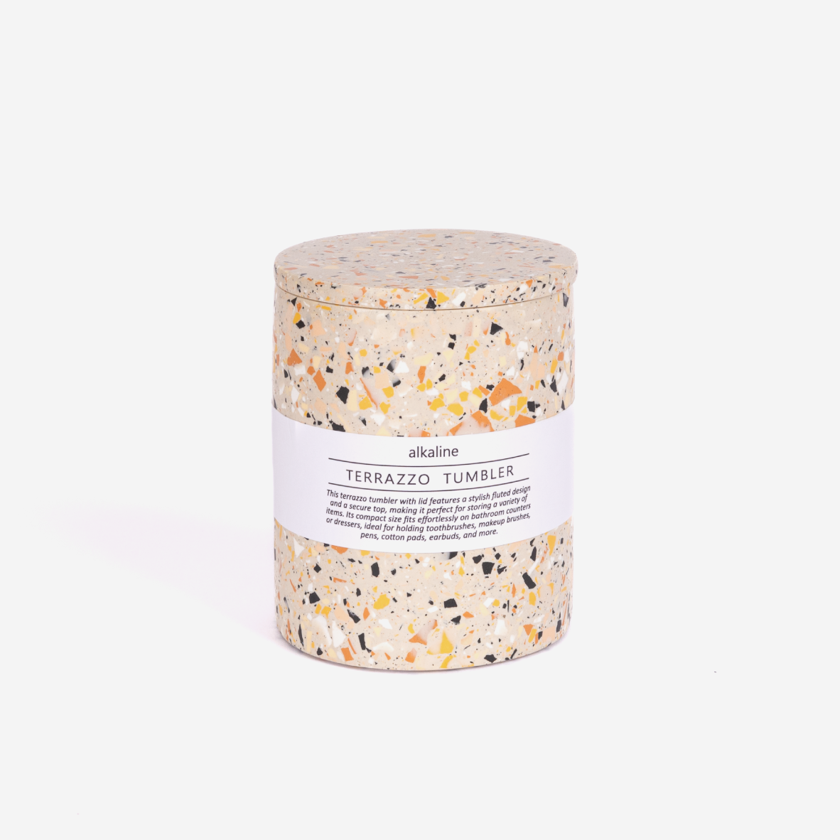 Tumbler With Lid - Terrazzo Nude