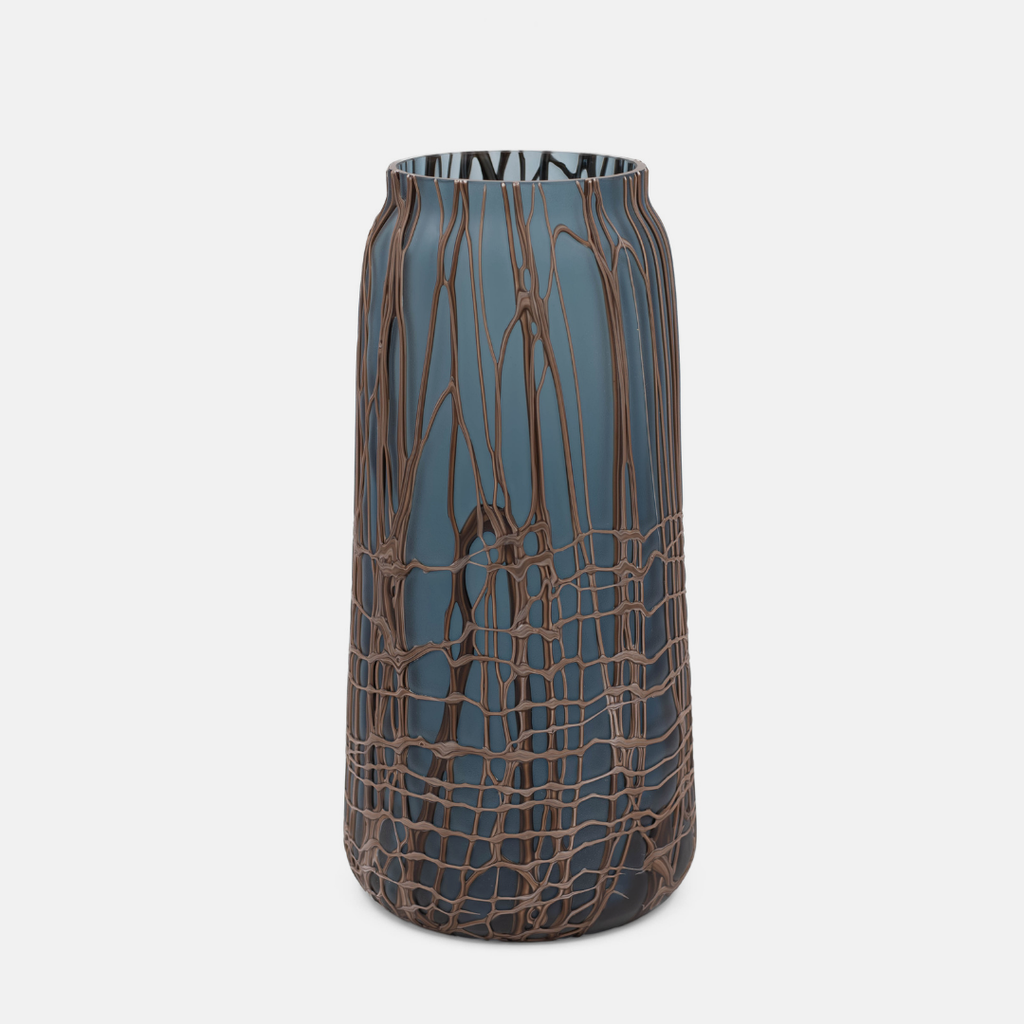 Cocoa Ripple Vase - Tall