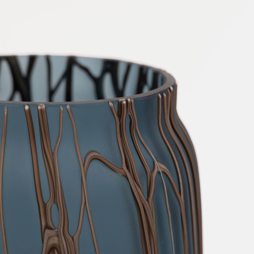 Cocoa Ripple Vase - Tall