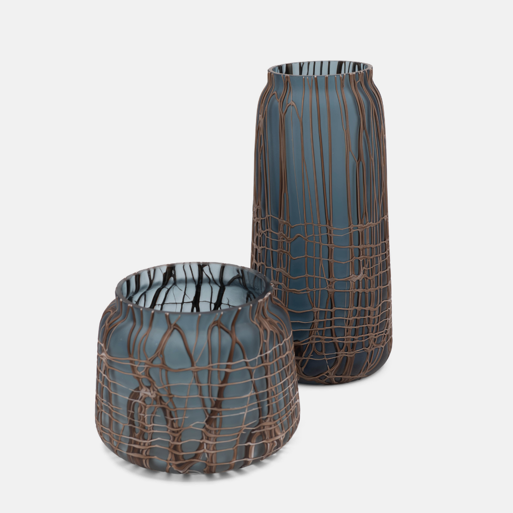 Cocoa Ripple Vase - Short
