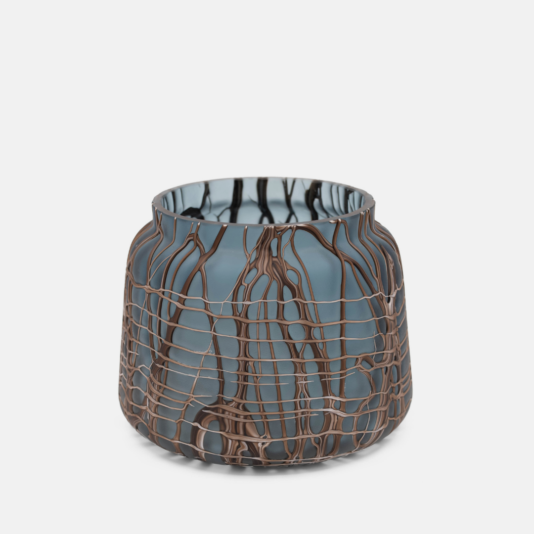 Cocoa Ripple Vase - Short