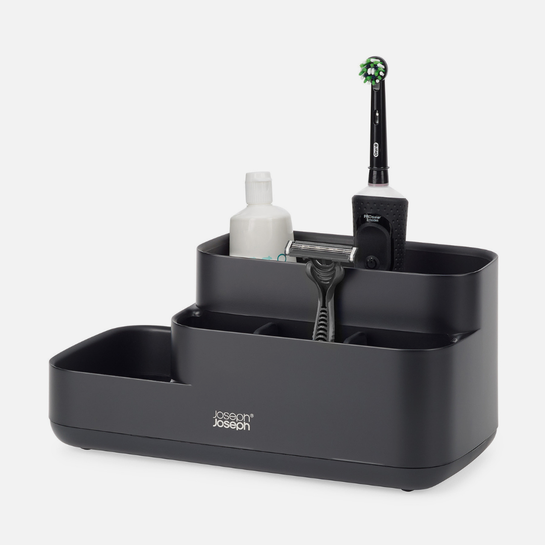 EasyStore™ Matt Black Bathroom Storage Caddy