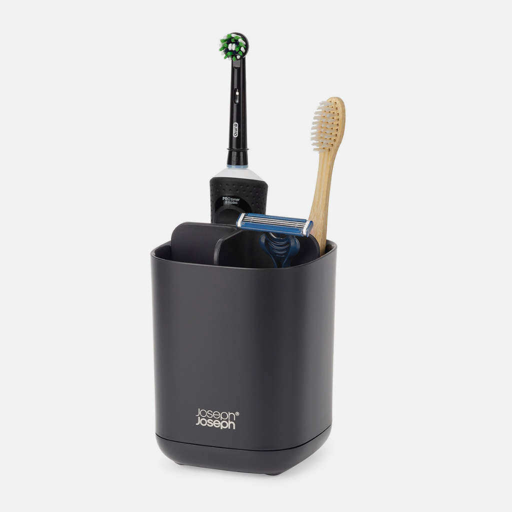 EasyStore™ Matt Black Toothbrush Holder