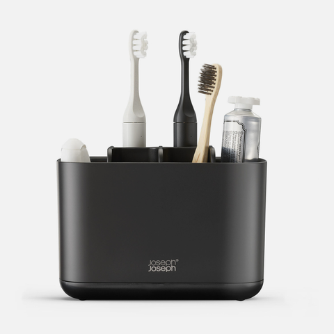 EasyStore™ Matt Black Toothbrush Holder Large
