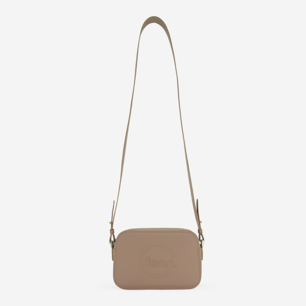 Crossbody Bag - Cappuccino - Gold Zip