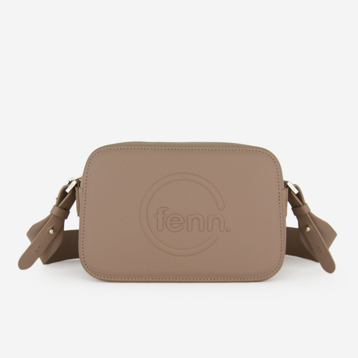 Crossbody Bag - Cappuccino - Gold Zip