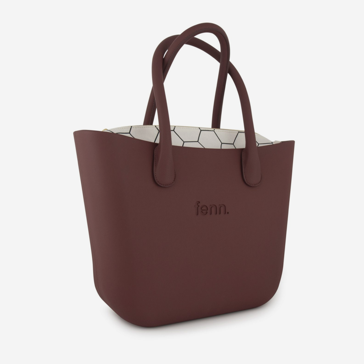 Original Handbag - Maroon - Honeycomb Inner - Maroon Handles