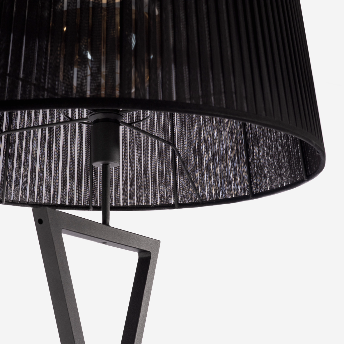 Geo Diamond Floor Lamp - Black