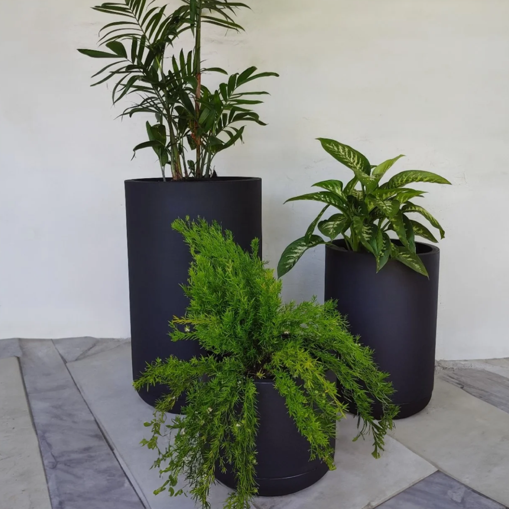 Match Planter & Saucer - Lead