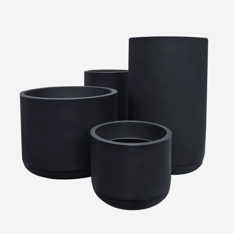 Match Planter & Saucer - Lead