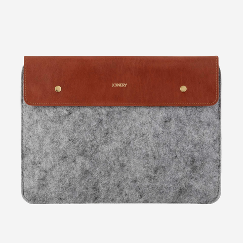 Laptop Pouch - Felt + Leather