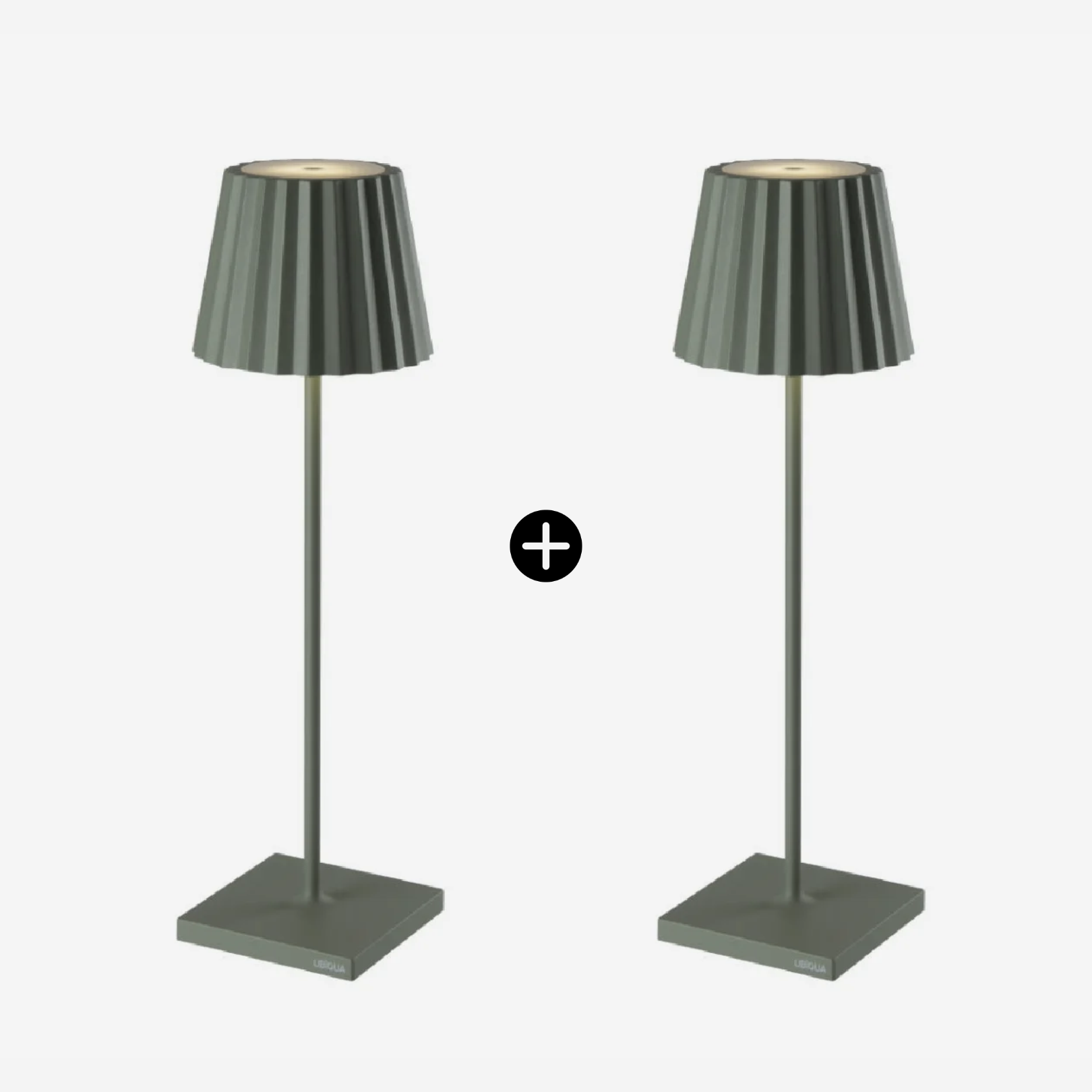 Plissé Rechargeable Table Lamp Combo