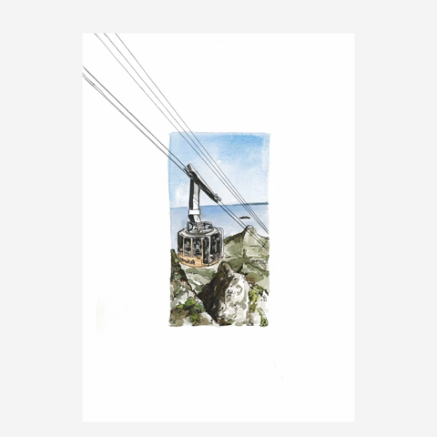 Art Poster A3 - Cable Way