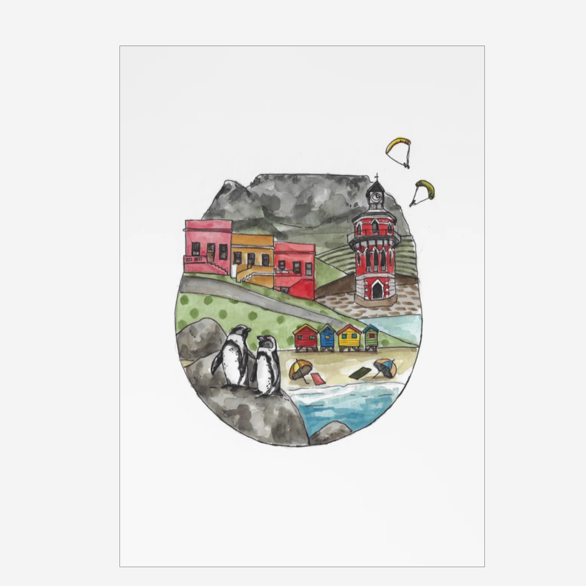 Art Poster A3 - Cape Town