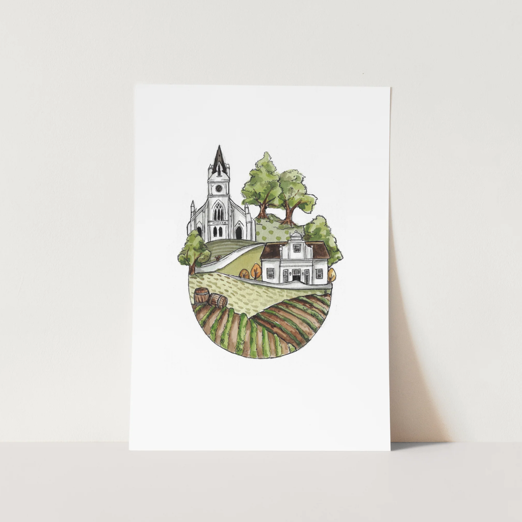Art Poster A3 - Stellenbosch