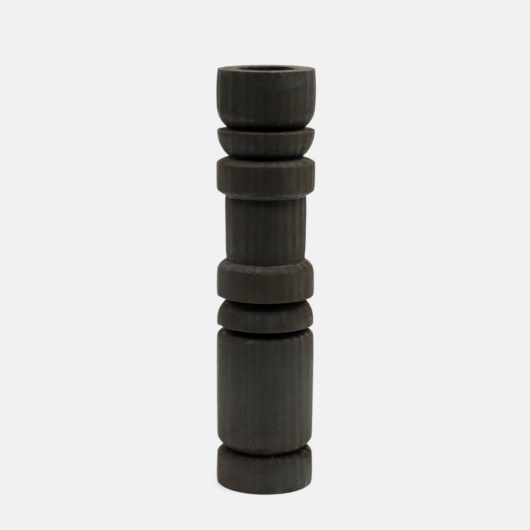 Nuri Candle Holder - Black