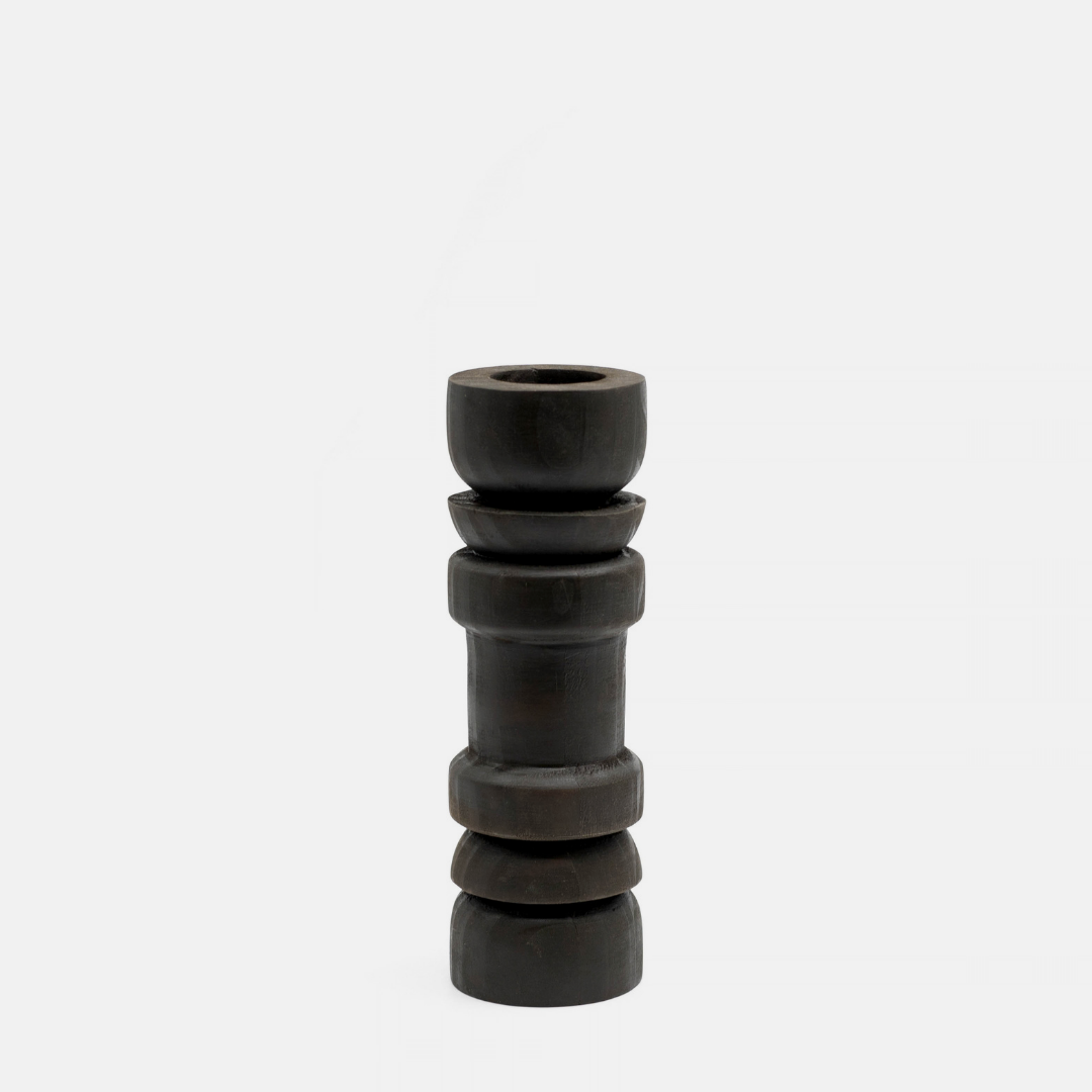 Nuri Candle Holder - Black