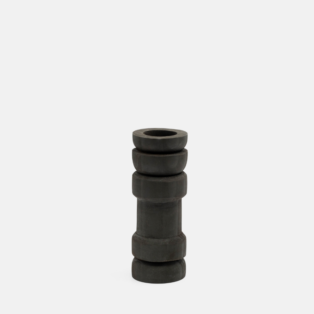 Nuri Candle Holder - Black