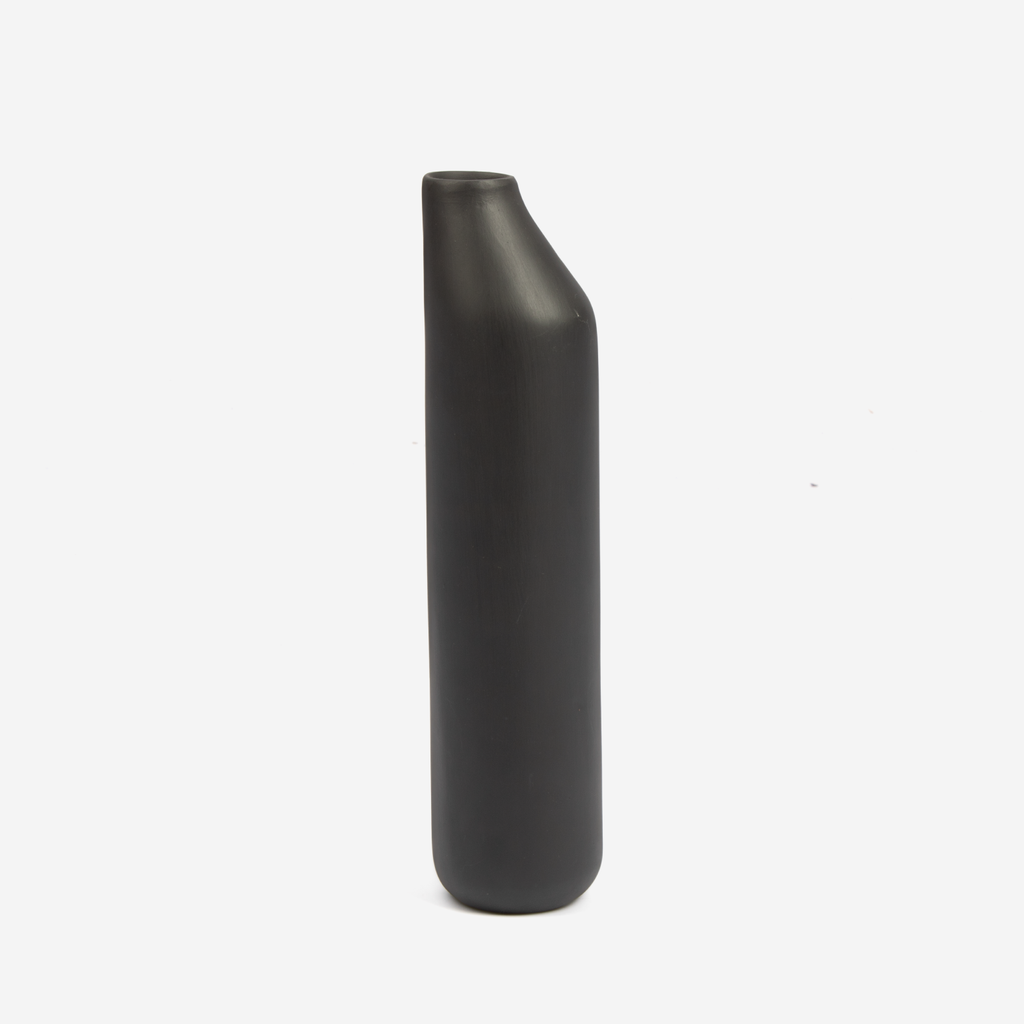 Off Centre Vase - Black