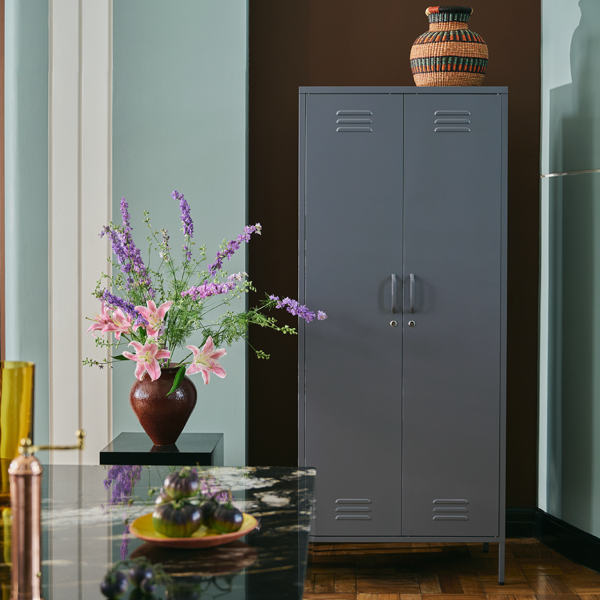Popstrukt Sugar Cube Double Locker - Carbon Grey