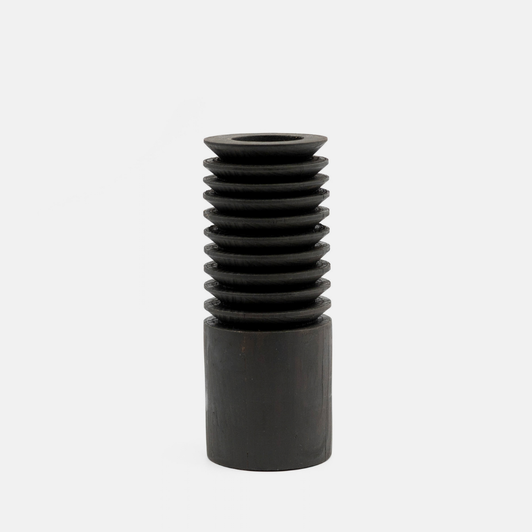 Ripple Candle Holder - Black