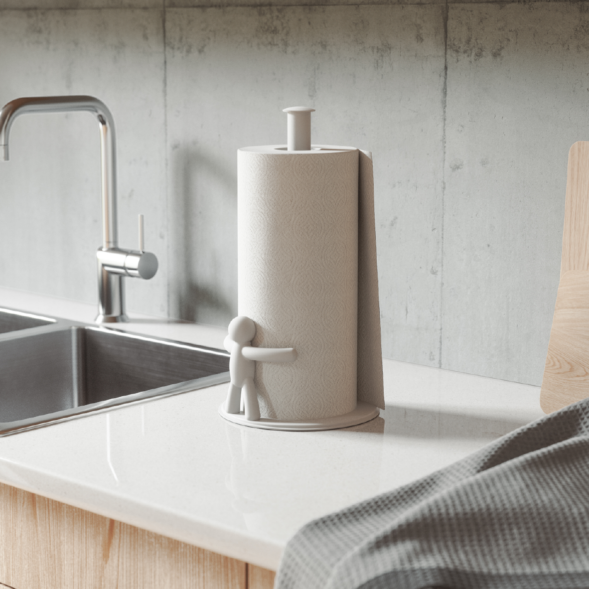 Buddy Paper Towel Holder - White